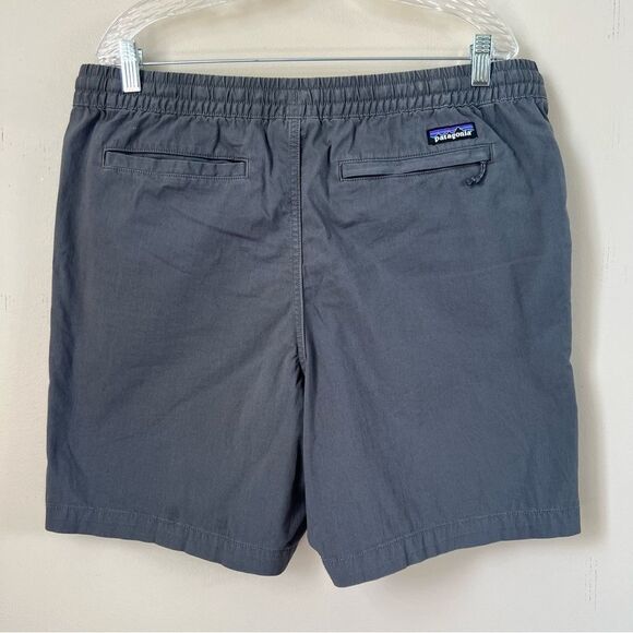 Patagonia Nomader Volley Forge Gray Elastic Waist Drawstring Shorts SZ L - Picture 5 of 11